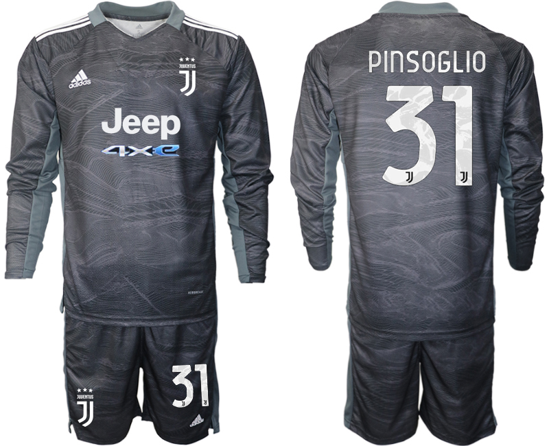 Men 2021-2022 Club Juventus black Goalkeeper Long Sleeve #31 Adidas Soccer Jersey